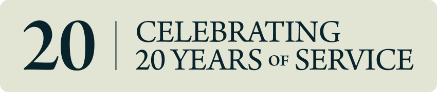Celebrating 20 Years of Service